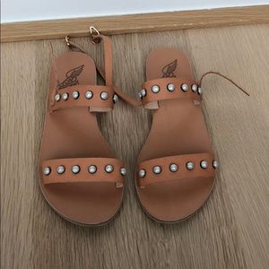 Ancient Greek Clio Pearl Sandals